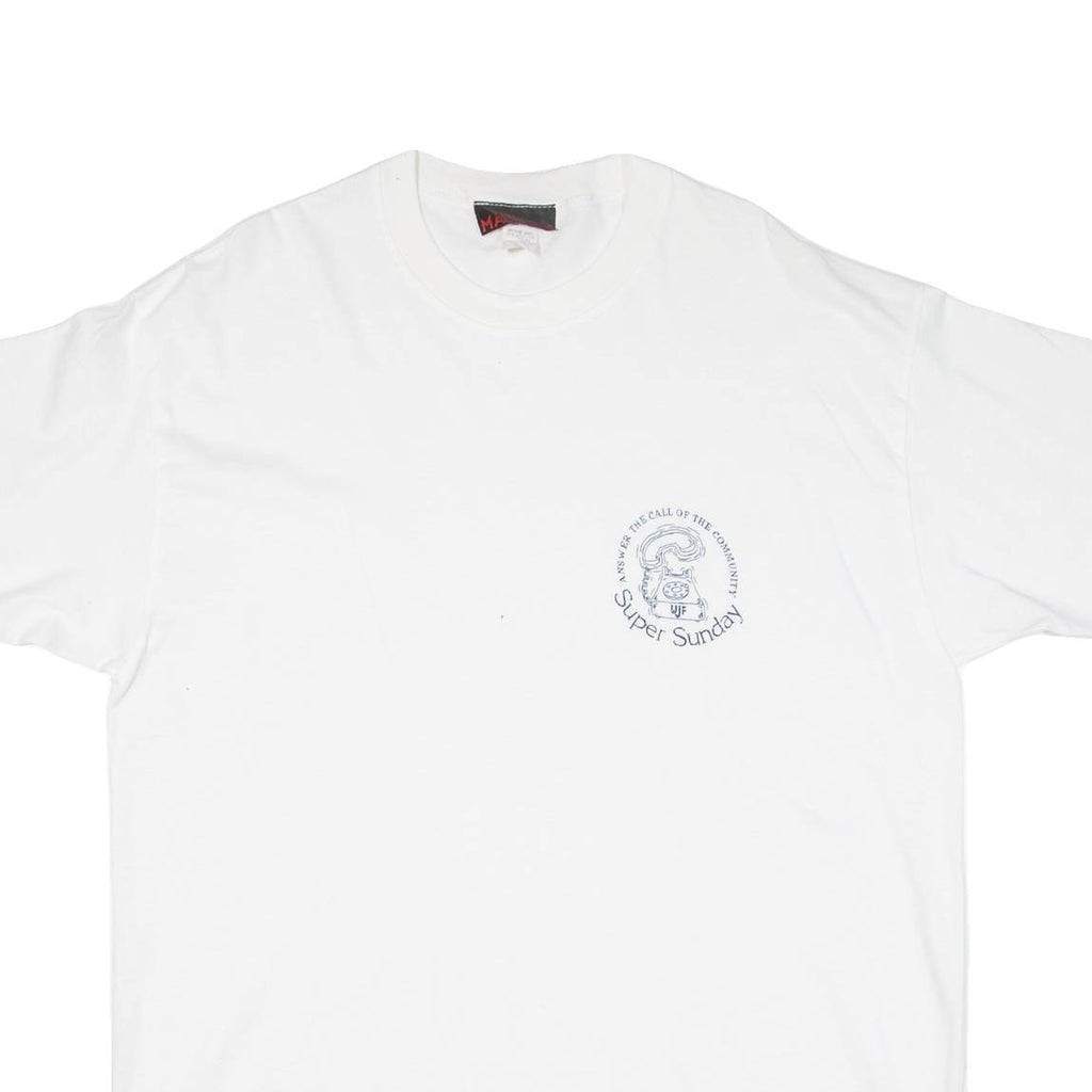 MARIKA Super Sunday Mens T-Shirt White ONE SIZE