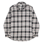 CARHARTT Mens Black & White Plaid Cotton Shirt XL Long Sleeve Button-Up Casual