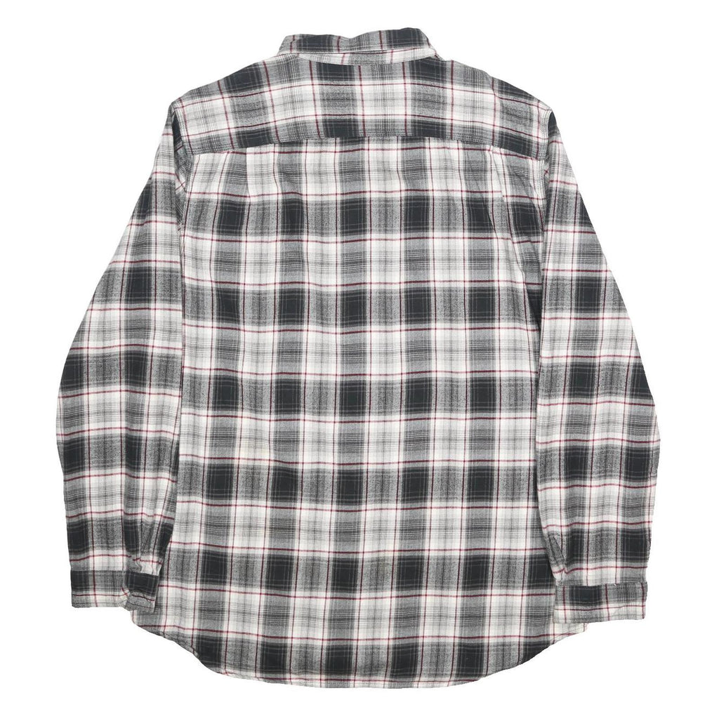 CARHARTT Mens Black & White Plaid Cotton Shirt XL Long Sleeve Button-Up Casual