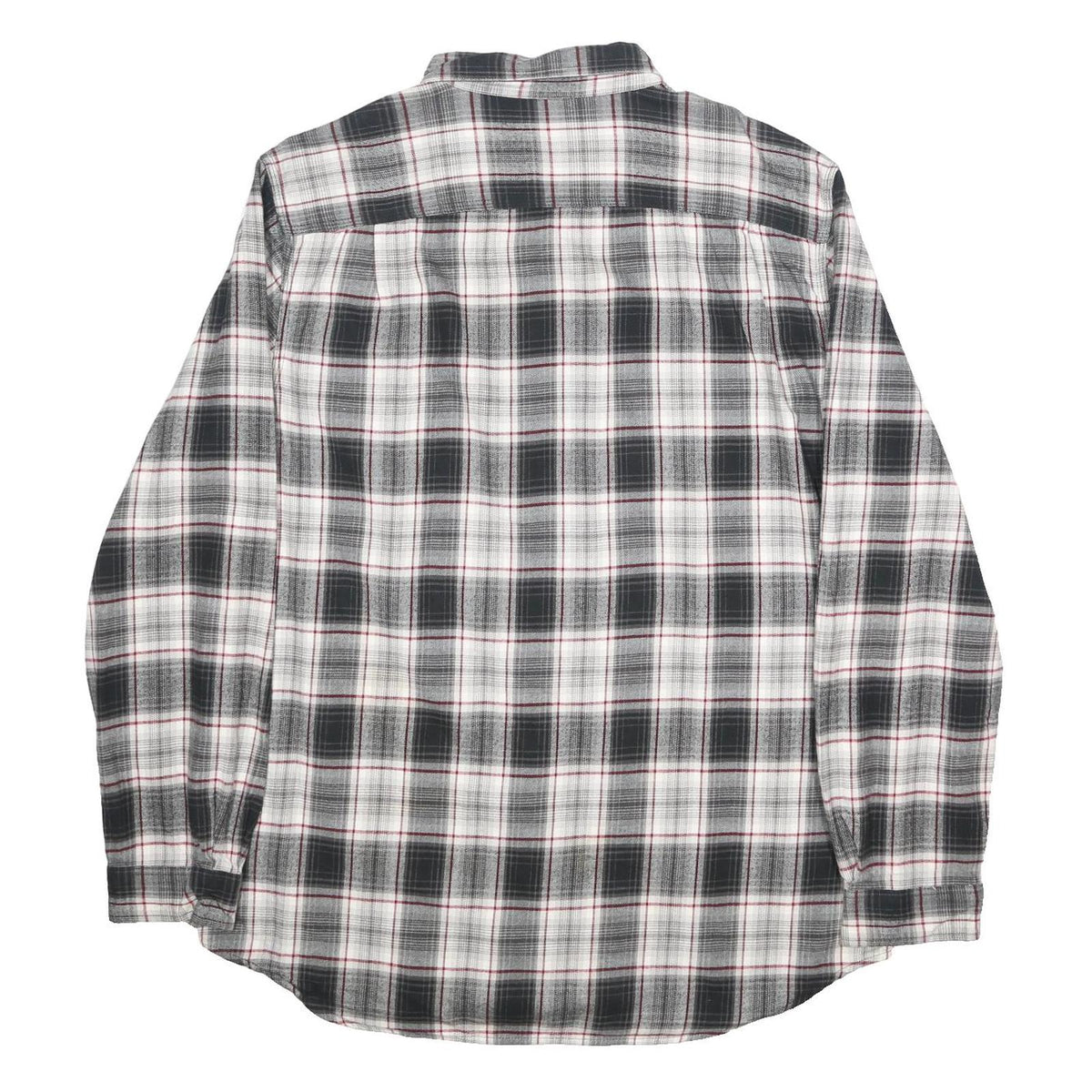 CARHARTT Mens Black & White Plaid Cotton Shirt XL Long Sleeve Button-Up Casual