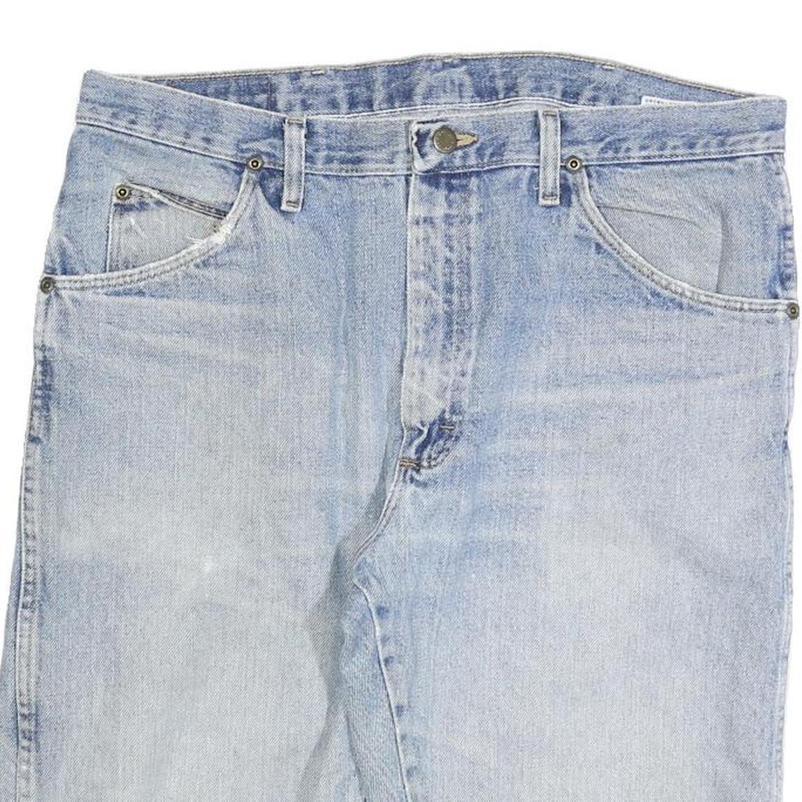 WRANGLER Mens Shorts Blue Denim Casual L W36 Classic Cotton Summer