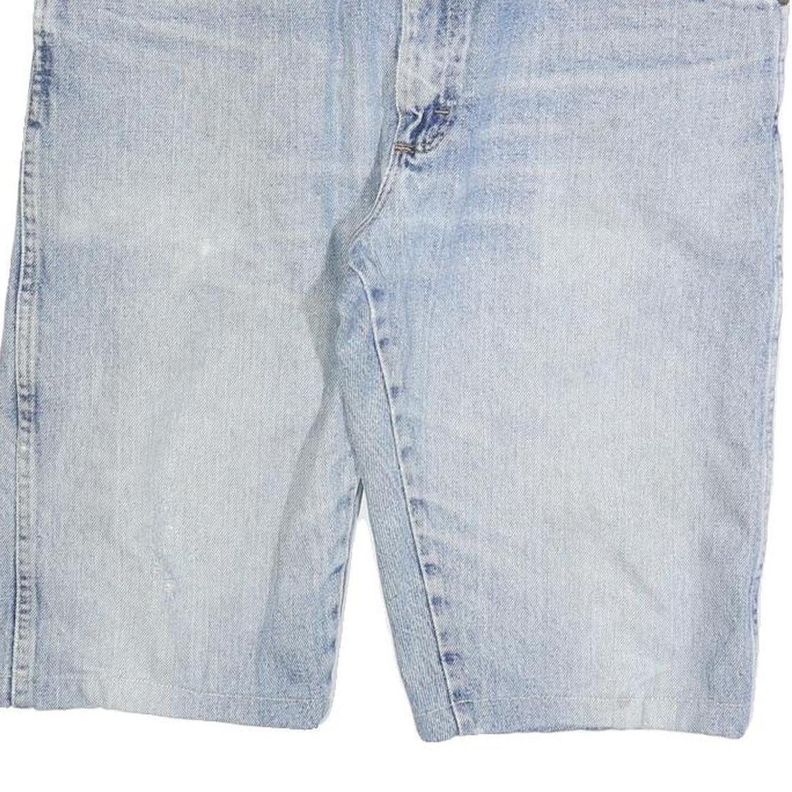 WRANGLER Mens Shorts Blue Denim Casual L W36 Classic Cotton Summer