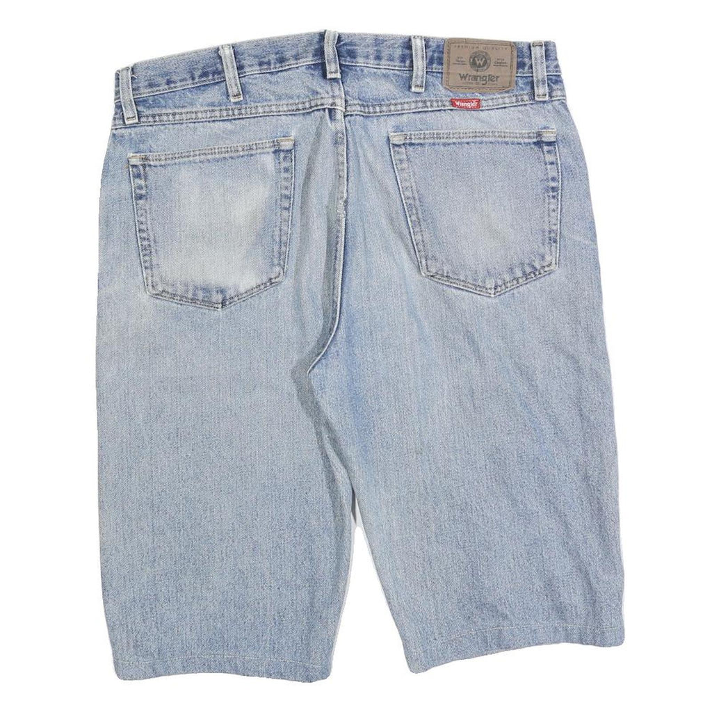 WRANGLER Mens Shorts Blue Denim Casual L W36 Classic Cotton Summer