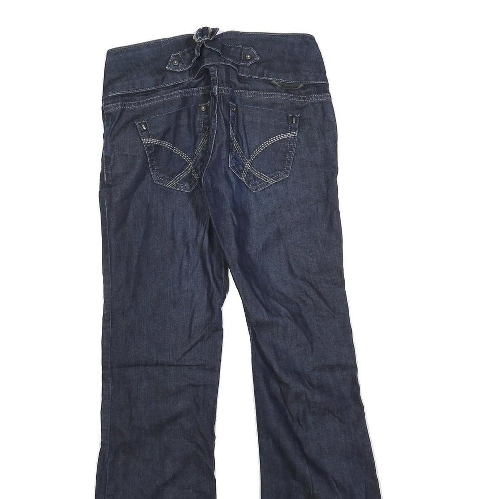 DEPT Womens Jeans Blue Regular Bootcut Denim Raw W26 L30 Stylish Comfort Fit