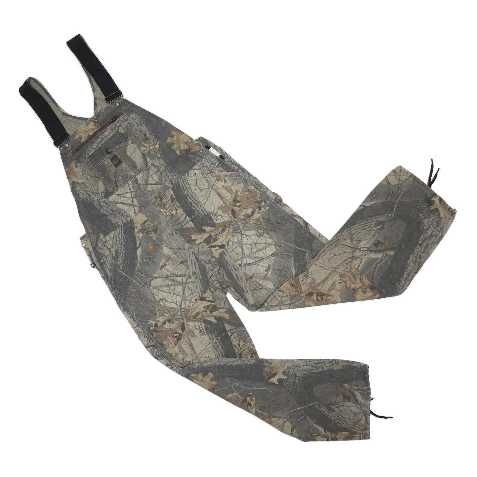 LIBERTY Mens Beige Brown Camouflage Cotton Blend Dungarees L W42 L41 Outdoor