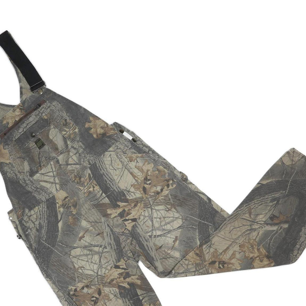 LIBERTY Mens Beige Brown Camouflage Cotton Blend Dungarees L W42 L41 Outdoor
