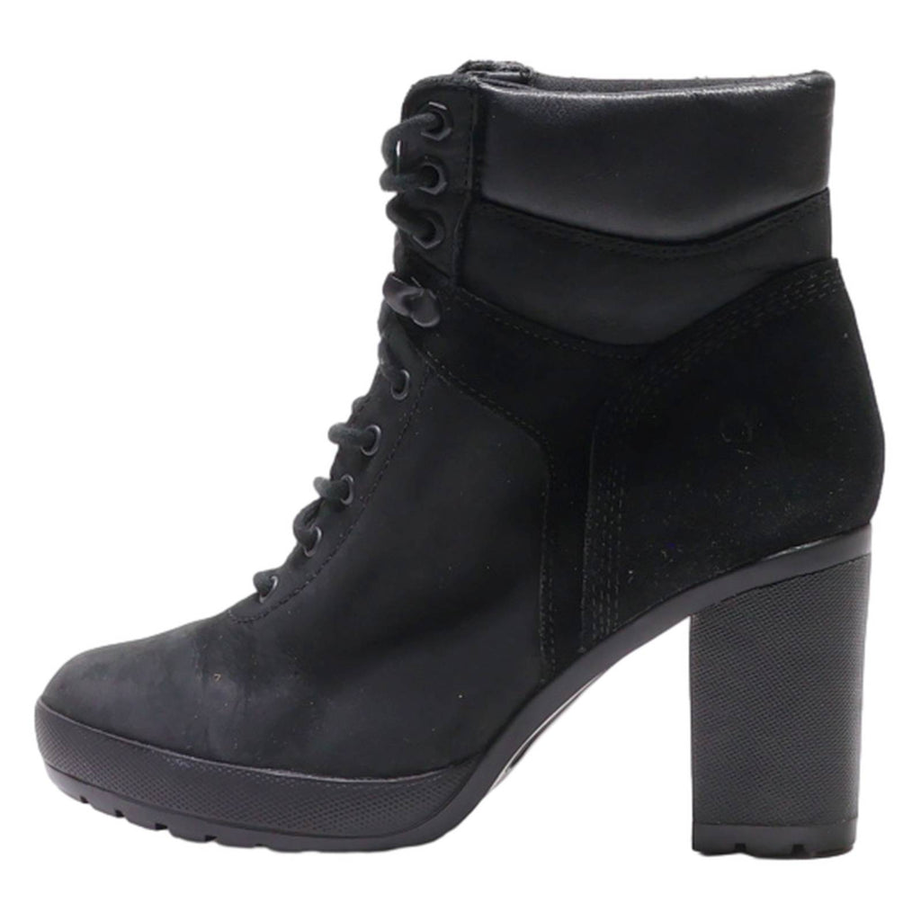 TIMBERLAND Lace-Up Boots Black Leather Womens UK 4.5