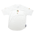 PUMA Mens White Italia Football Shirt XL Short Sleeve Crew Neck Polyester Jersey
