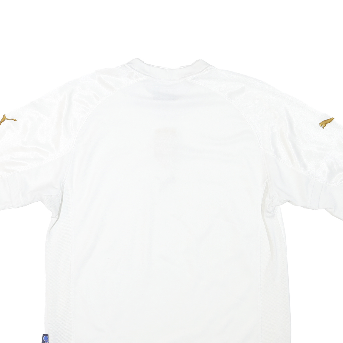 PUMA Mens White Italia Football Shirt XL Short Sleeve Crew Neck Polyester Jersey