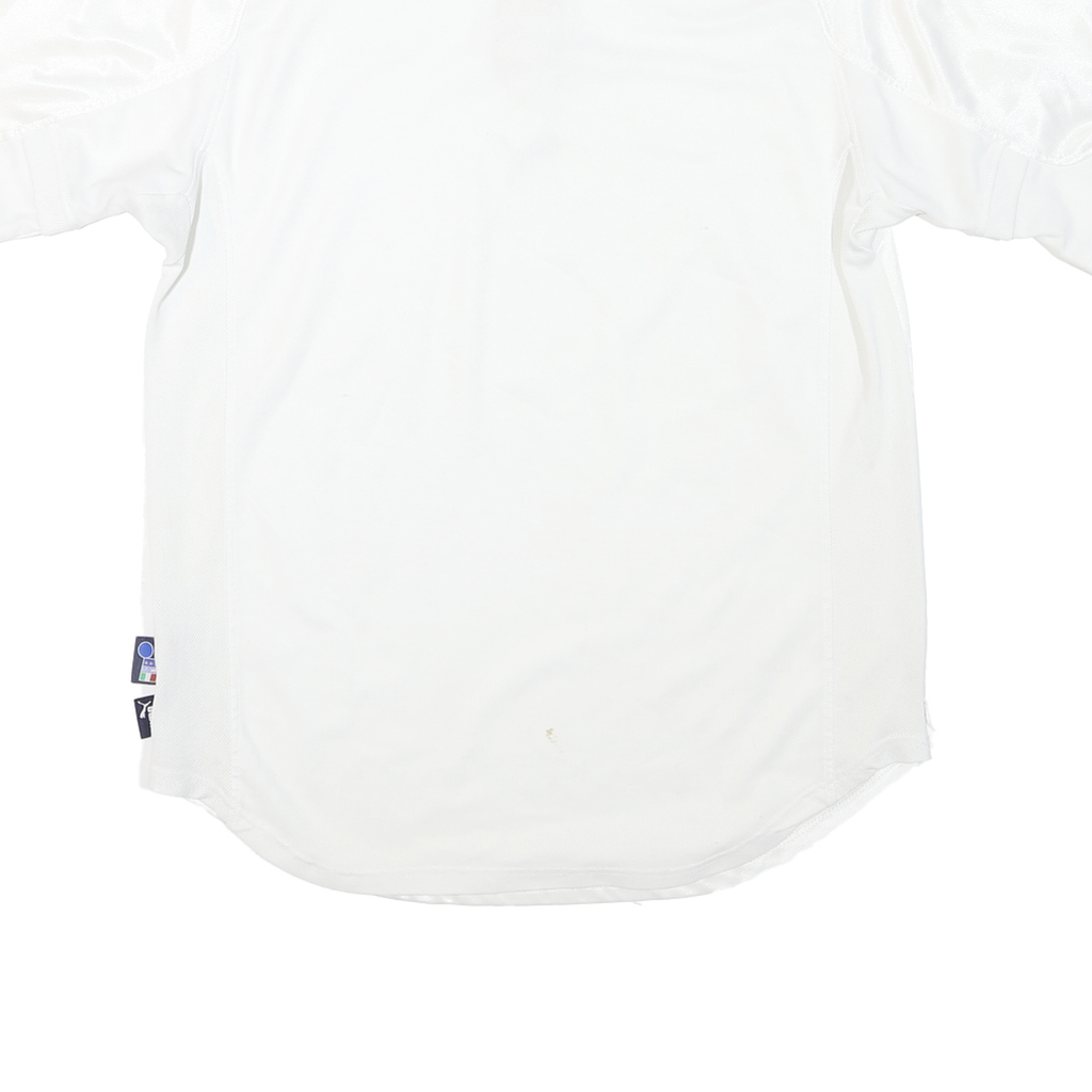 PUMA Mens White Italia Football Shirt XL Short Sleeve Crew Neck Polyester Jersey