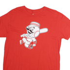 FANATICS Mens Red Graphic T-Shirt L Short Sleeve Crew Neck Cotton Casual