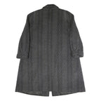 CITYLINE Womens Grey 4XL Button Cotton Blend Long Sleeve Classic Jacket Coat