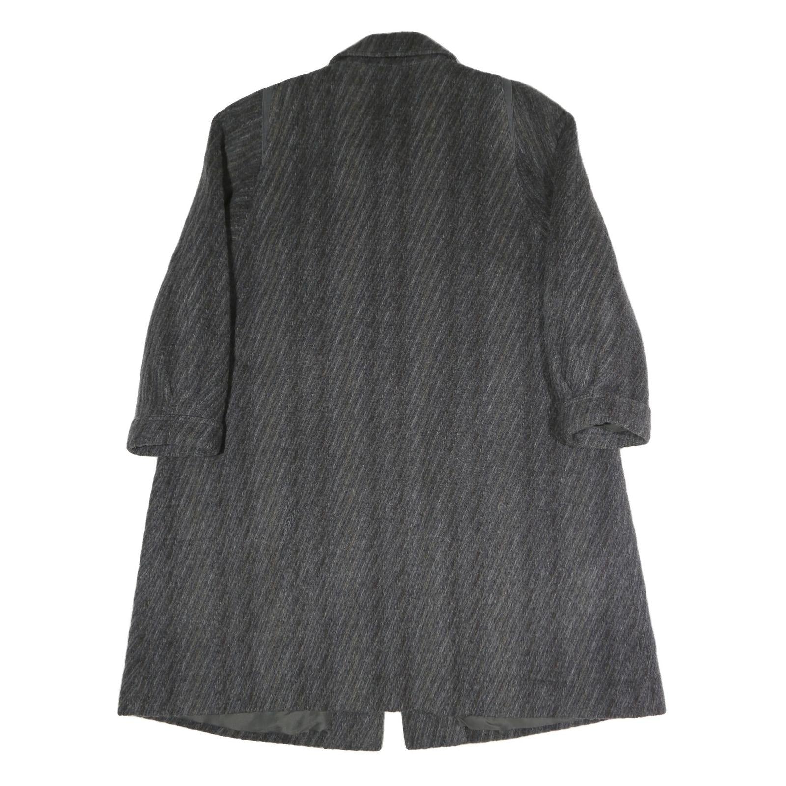 CITYLINE Womens Grey 4XL Button Cotton Blend Long Sleeve Classic Jacket Coat