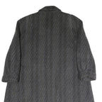 CITYLINE Womens Grey 4XL Button Cotton Blend Long Sleeve Classic Jacket Coat