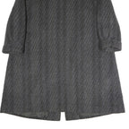 CITYLINE Womens Grey 4XL Button Cotton Blend Long Sleeve Classic Jacket Coat