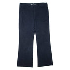 DICKIES Womens Trousers Blue Regular Flared W36 L33