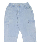 Cargo Style Womens Jeans Blue Relaxed Straight W30 L26
