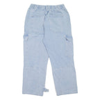 Cargo Style Womens Jeans Blue Relaxed Straight W30 L26