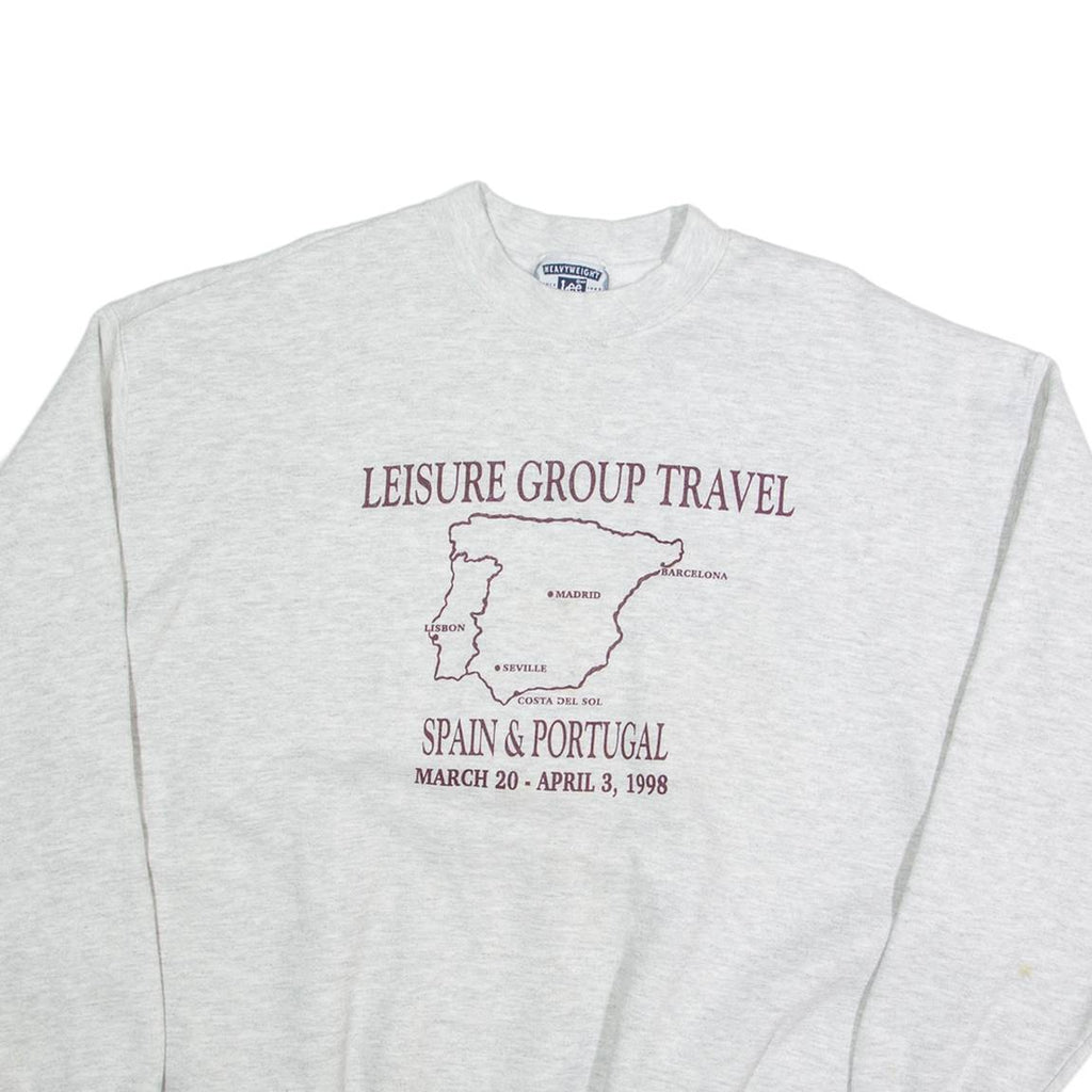 LEE Leisure Group Travel Mens Sweatshirt Grey XL