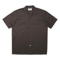 TOMMY HILFIGER Mens Brown Work Shirt L Cotton Blend Button Pockets