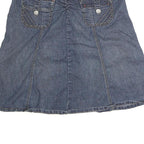 REWIND Womens Blue Denim Mini Cotton Blend Skirt M Casual Stylish