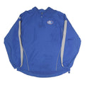 MAJESTIC Mens Blue Jacket L Polyester Plain Lightweight Zip Sportswear