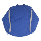 MAJESTIC Mens Blue Jacket L Polyester Plain Lightweight Zip Sportswear