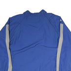 MAJESTIC Mens Blue Jacket L Polyester Plain Lightweight Zip Sportswear