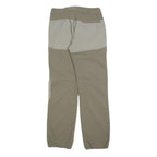 Mens Beige Polyester Blend Regular Fit Trousers W28 L30 Outdoor Casual Zip