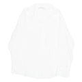 ZARA Womens Shirt White Collared 3/4 Sleeve M