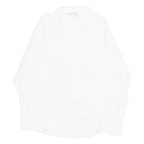 ZARA Womens Shirt White Collared 3/4 Sleeve M