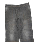 CHEROKEE Mens Jeans Blue Relaxed Cargo Denim Medium W38 L30 Utility Pockets