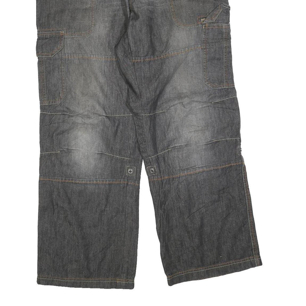 CHEROKEE Mens Jeans Blue Relaxed Cargo Denim Medium W38 L30 Utility Pockets