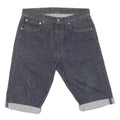 LEVI'S Mens Shorts Blue Denim Casual L W32 Rolled Hem Classic Fit