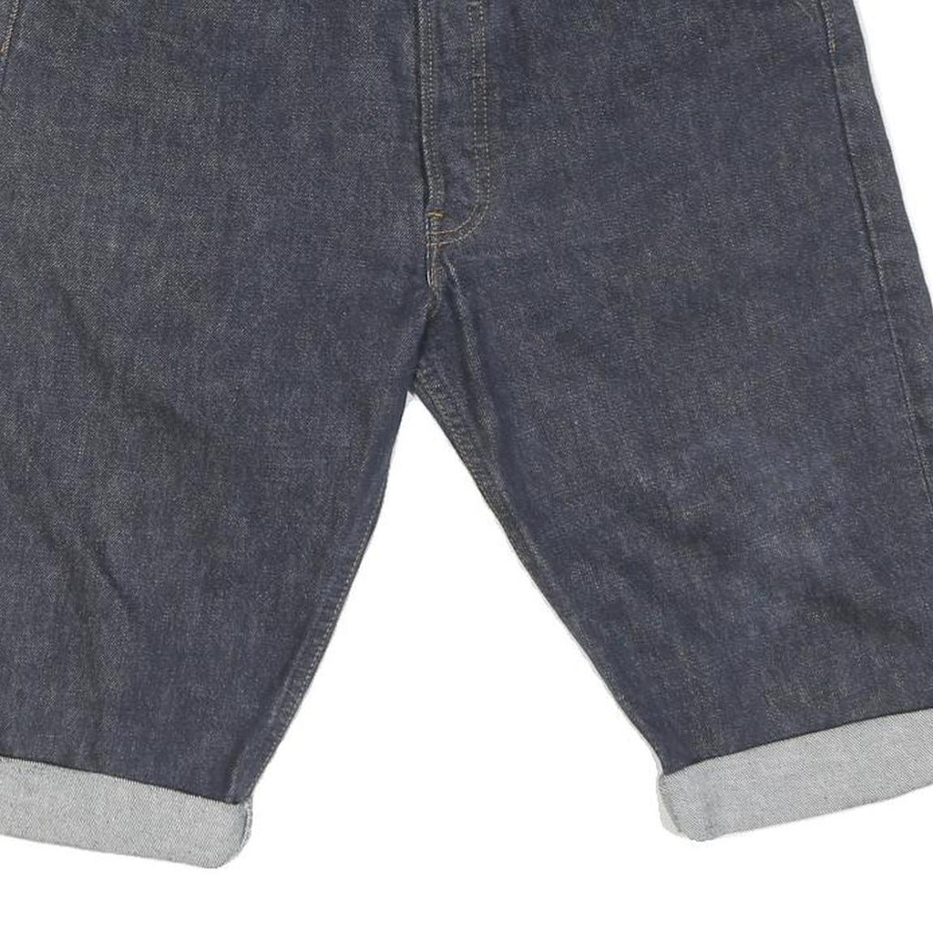 LEVI'S Mens Shorts Blue Denim Casual L W32 Rolled Hem Classic Fit