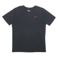 NIKE Mens Black L T-Shirt Short Sleeve Crew Neck Cotton Casual Sportswear