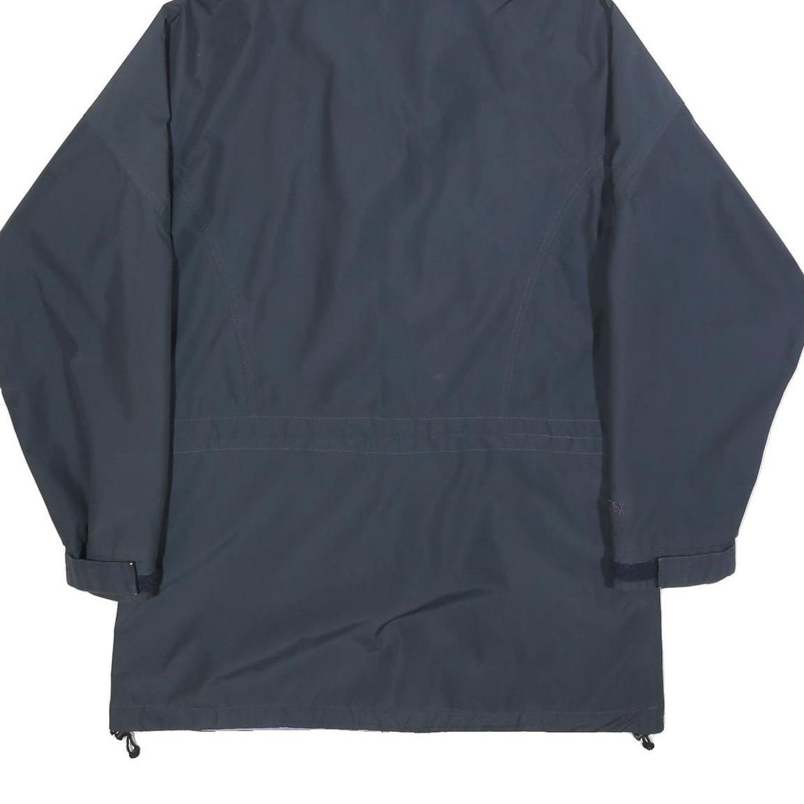 BERGHAUS Womens Navy Blue Outdoor Jacket L Polyester Zip Hooded Plain