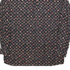 HATICO Mens Black & Grey Patterned Shirt L Button Collar Long Sleeve Casual