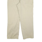 DICKIES Mens Cotton Blend Relaxed Beige Trousers W36 L30 Workwear Zip Closure