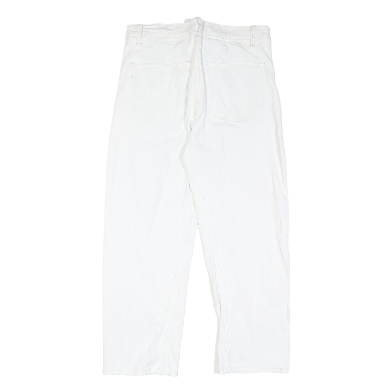 VINCE Womens White Regular Fit Straight Denim Jeans Cotton Blend W28 L25 Casual