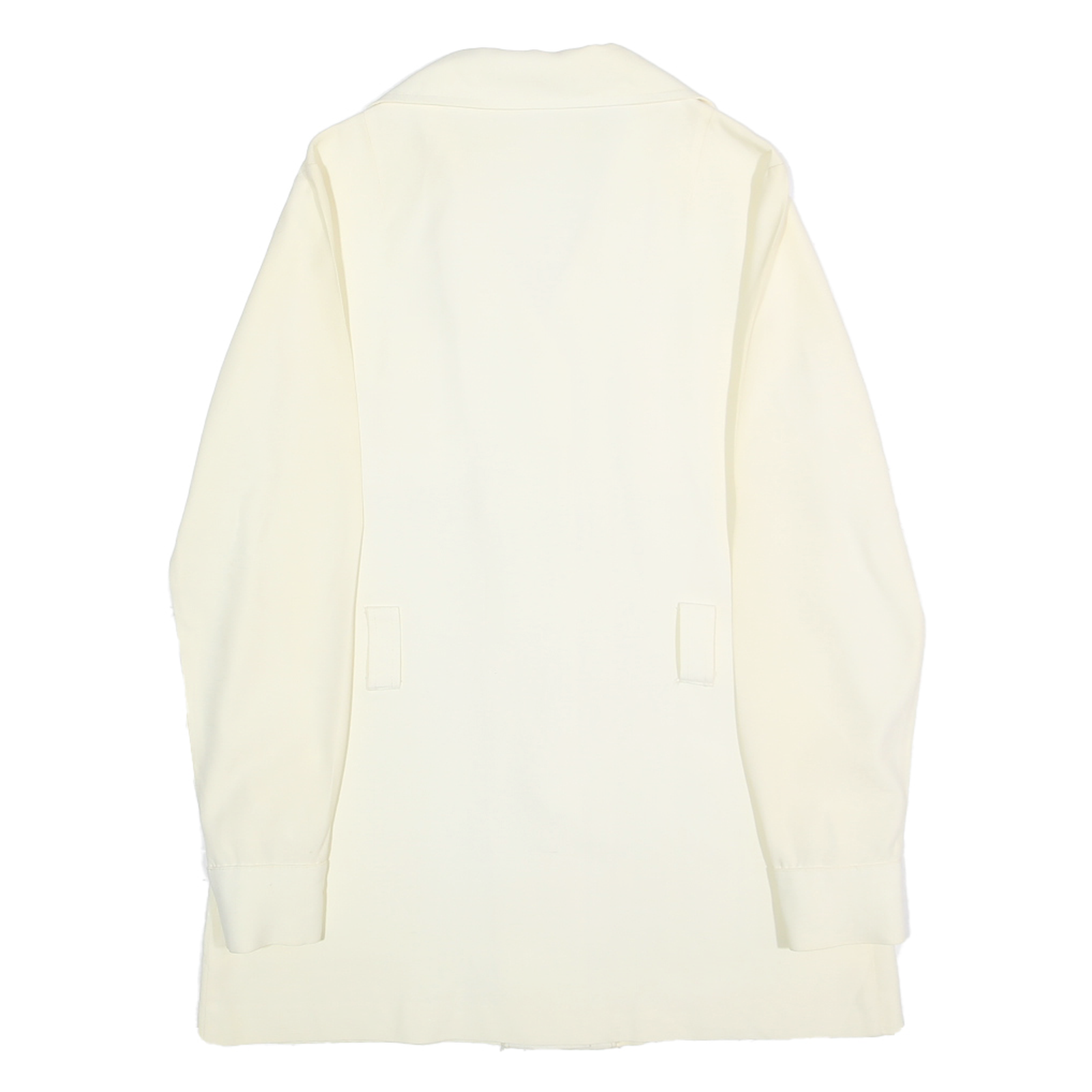 HANG UPS Womens Cream Shirt M Button Front Long Sleeve Pockets