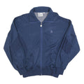 H CLUB Mens Blue Casual Jacket L Cotton Blend Plain Zip Closure Sports Leisure