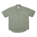 WOOLRICH Mens Green Cotton Short Sleeve Shirt M Casual Button Pocket