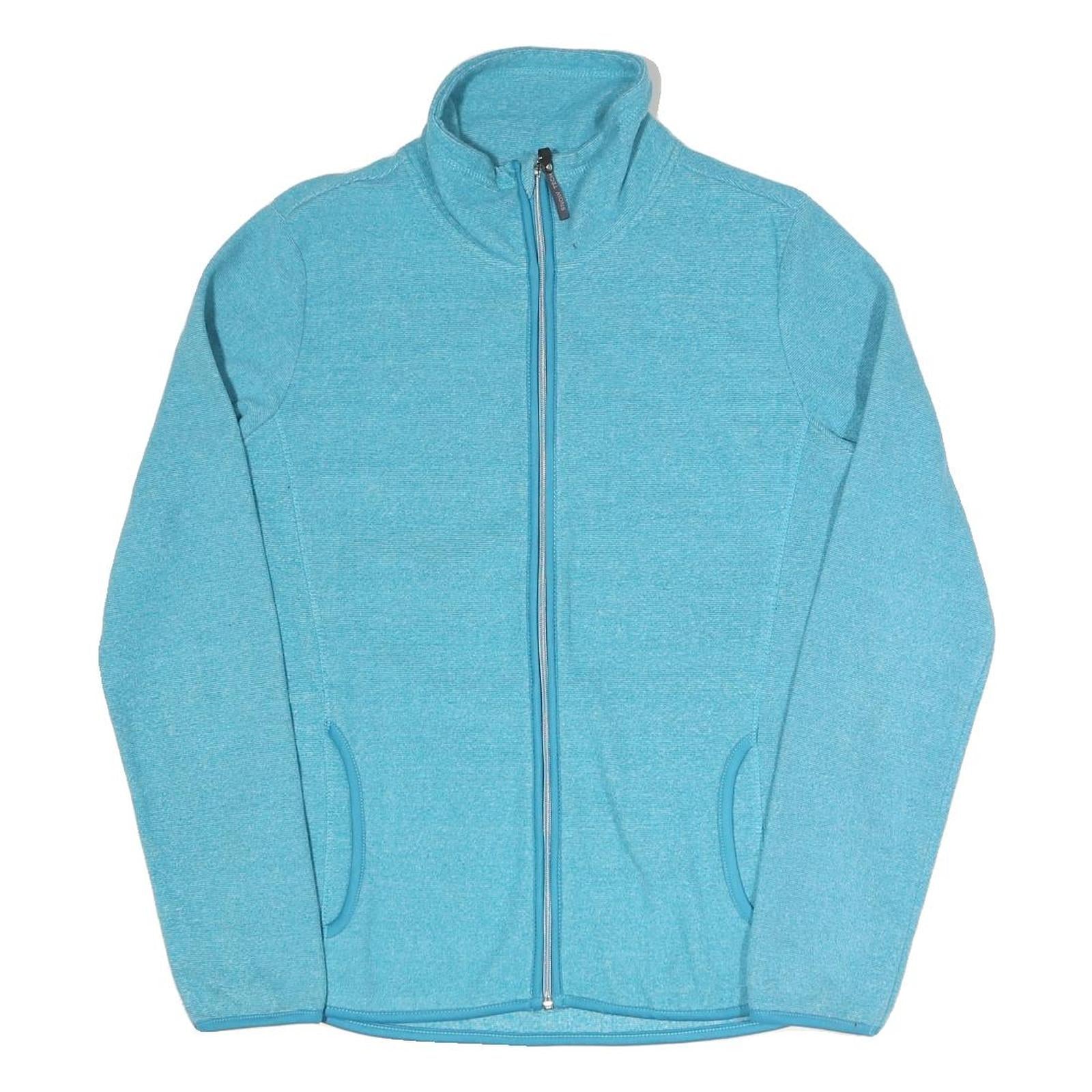 SNOW TECH Womens Blue Jacket M Polyester Blend Plain Zip Lightweight Casual