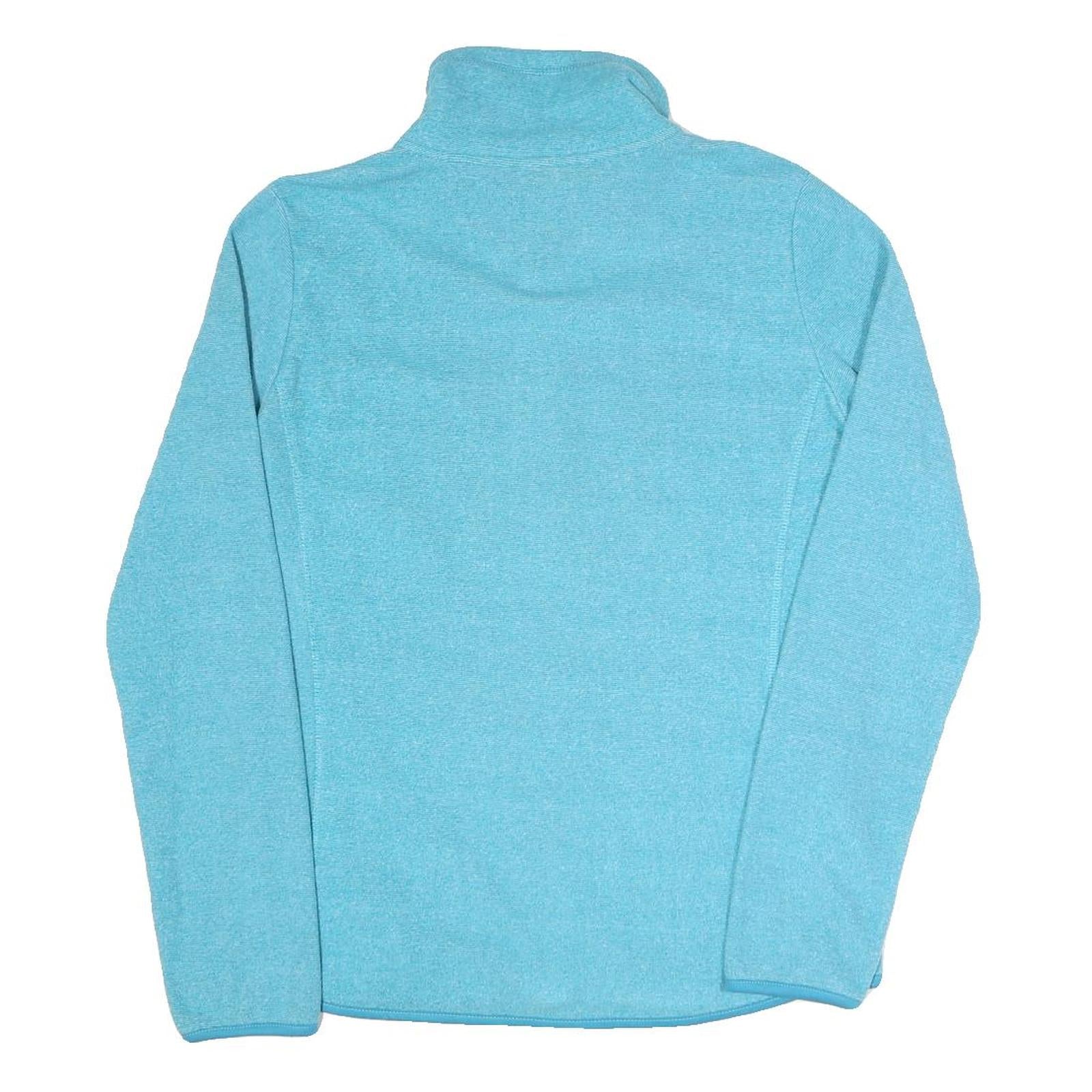 SNOW TECH Womens Blue Jacket M Polyester Blend Plain Zip Lightweight Casual