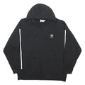 ADIDAS ORIGINALS Mens Black Hoodie L Cotton Blend Classic Trefoil Logo