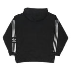 ADIDAS ORIGINALS Mens Black Hoodie L Cotton Blend Classic Trefoil Logo