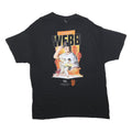 GILDAN Mens Black Logan Webb Graphic T-Shirt XL Short Sleeve Crew Neck Baseball
