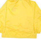 HARRITON Mens Yellow Nylon Hooded Zip Jacket XL Plain Best Time Ever Print