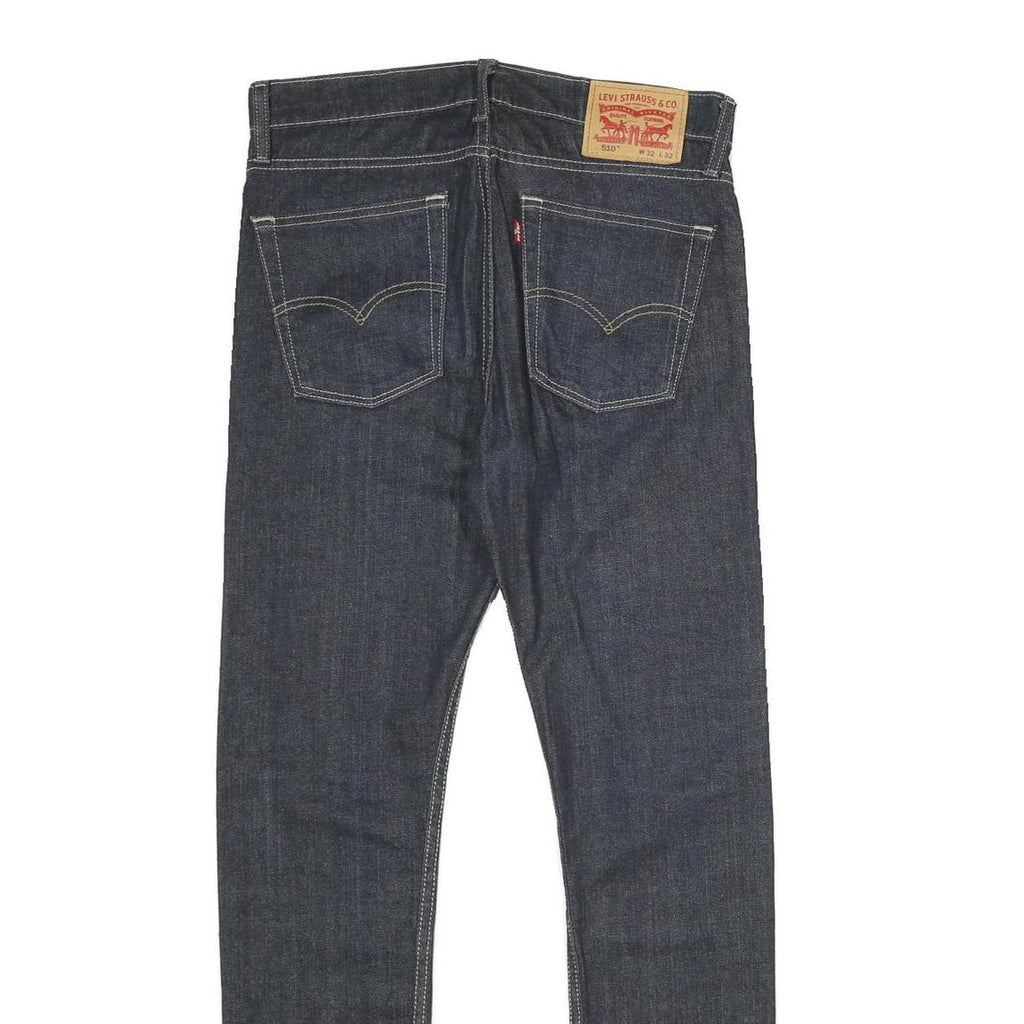 LEVI'S 510 Mens Jeans Blue Slim Skinny Denim Dark W32 L32 Classic Stylish Fit